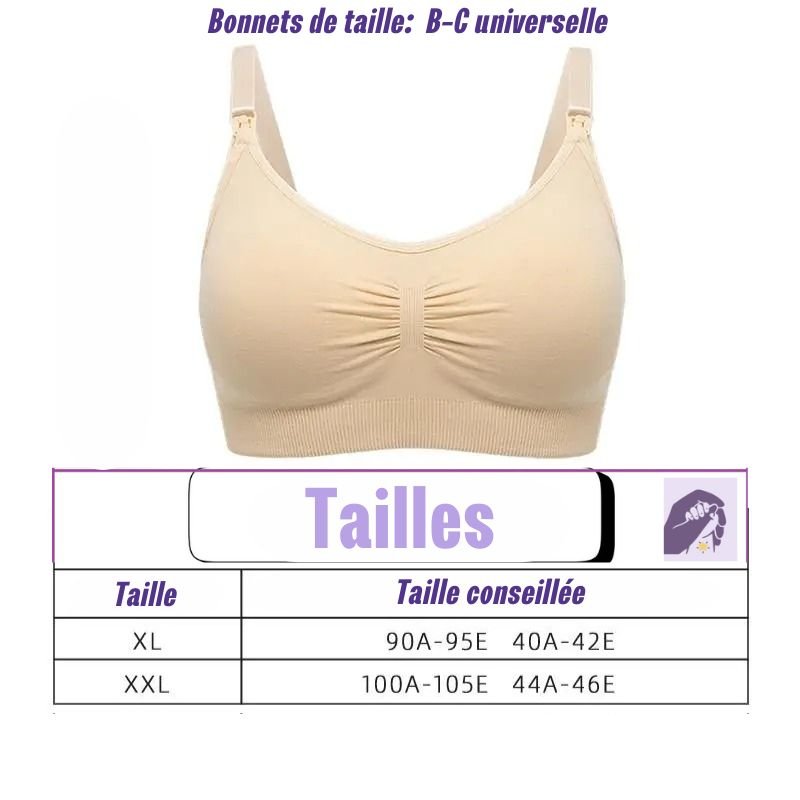 Brassiere allaitement grande taille: 3 couleur - Mamas & Trésors