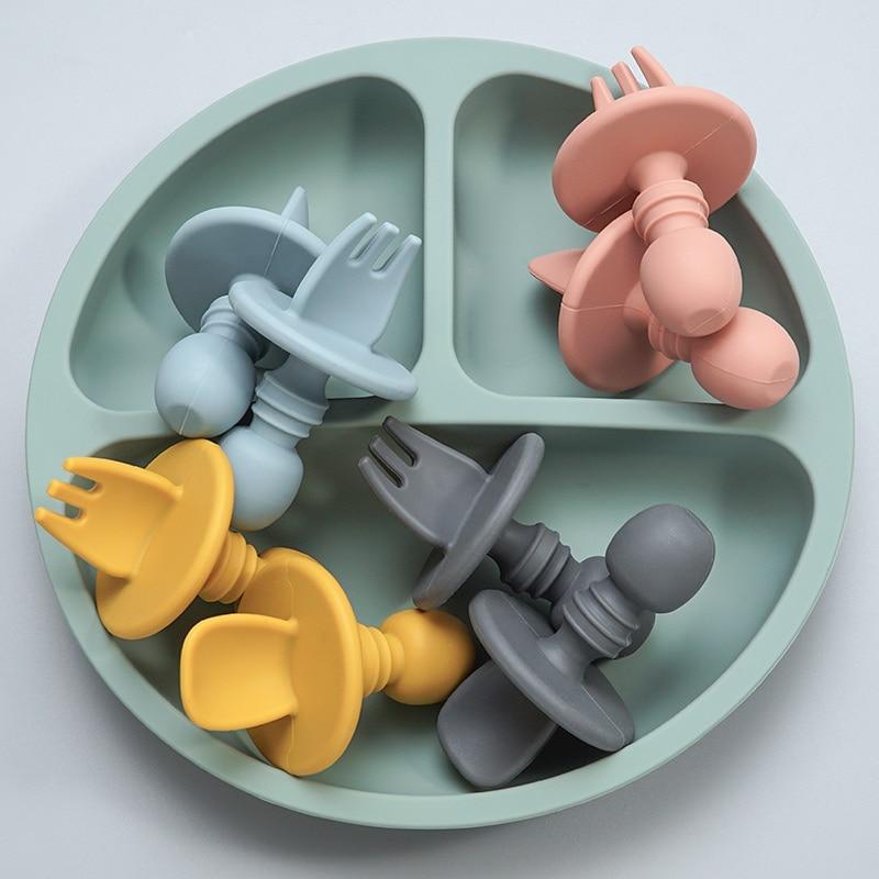 CuttieSpoon™ | Cuillère et fourchette pour bébé | Maman - Mamas & Trésors